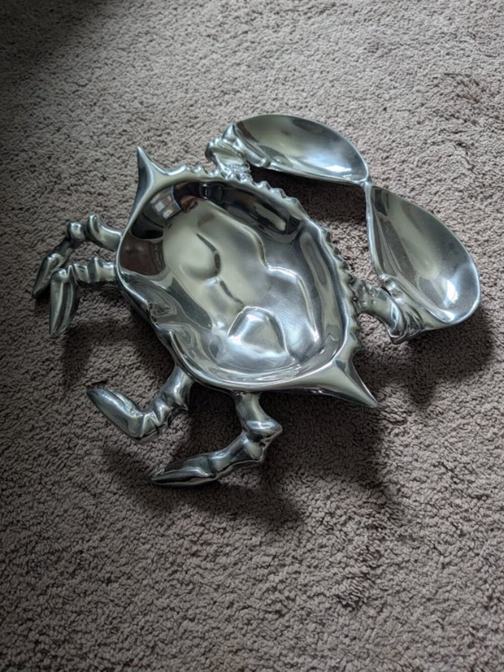 Wilton Armetale Silver Giant Crab Dish-New in Box